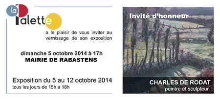 Carton d'invitation exposition